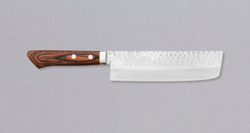 Etsu Village Nakiri Hammered Mahagony 165 mm_1