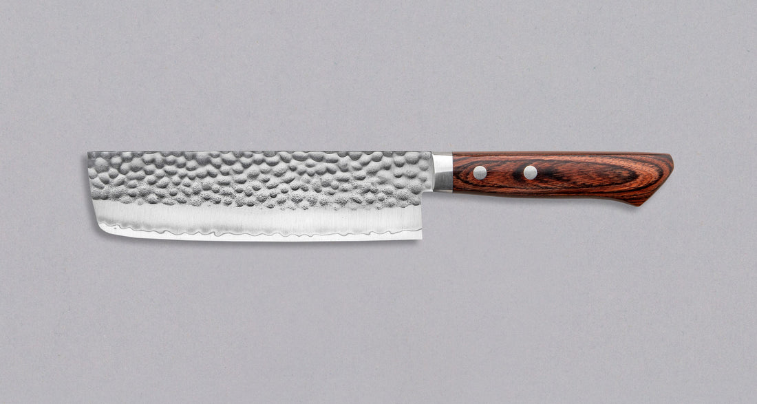 Etsu Village Nakiri Hammered Wide 165 mm