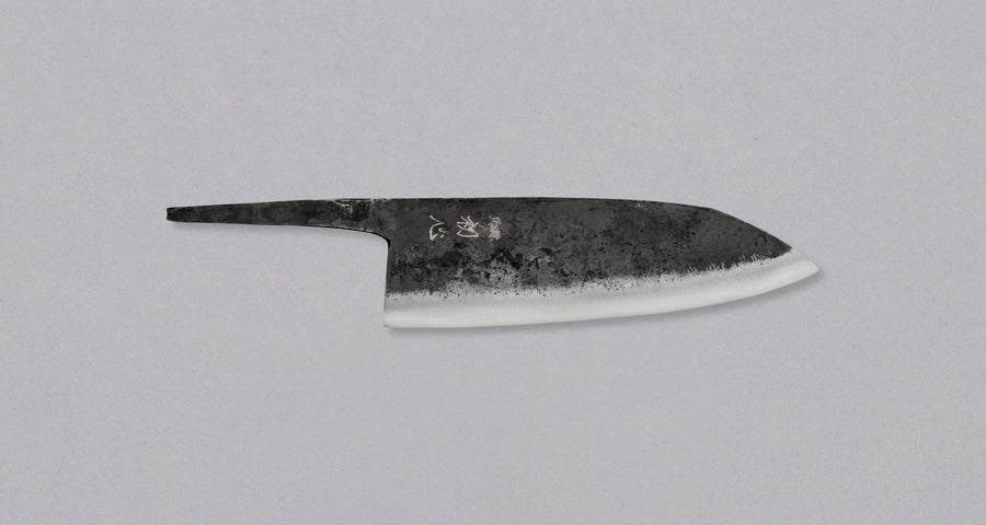 Kurogane Santoku Aogami #2 Kuro-uchi 165 mm - OŠTRICA