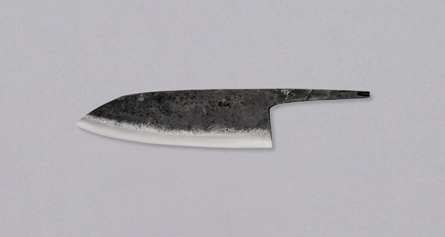 Kurogane Santoku Aogami #2 Kuro-uchi 165 mm - OŠTRICA