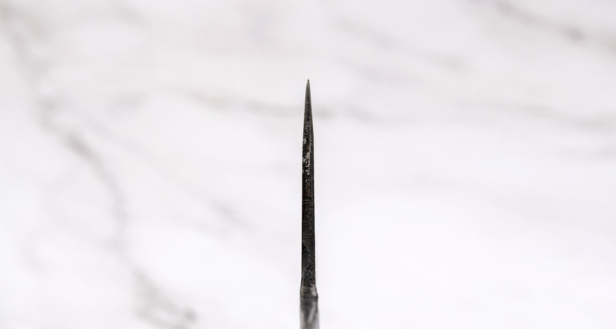 Kurogane Santoku Aogami #2 Kuro-uchi 165 mm - OŠTRICA