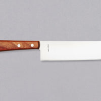 MAC Nakiri tradicionalni je japanski nož posebno dizajniran za rezanje povrća. Oštrica je izrađena od MAC molibdenskog čelika te je zbog izuzetne otpornosti na koroziju jednostavna za upotrebu. Nož ima ergonomski oblikovanu dršku izrađenu od laminiranog palisandera, koju karakterizira izvrsna tvrdoća i izdržljivost.