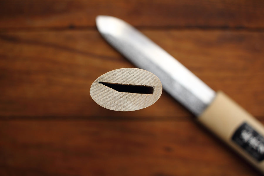 Makiri Hocho Shirogami #2 Hammered 135 mm