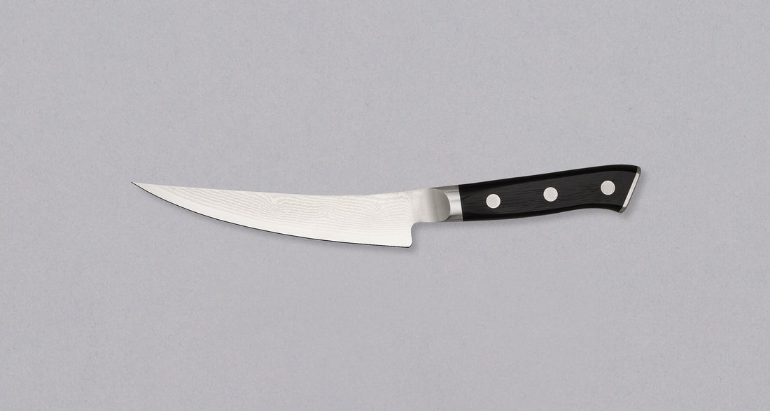 Mcusta Boning Damascus D Classic Black 165 mm