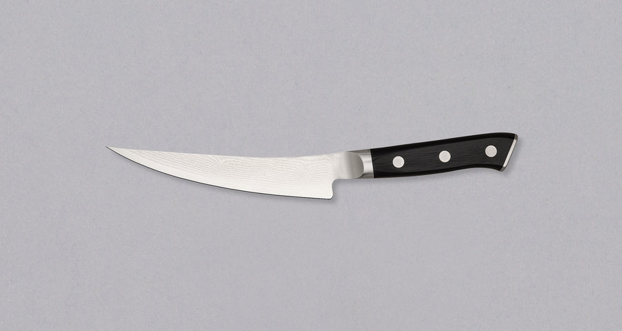 Mcusta Boning Damascus D Classic Black 165 mm