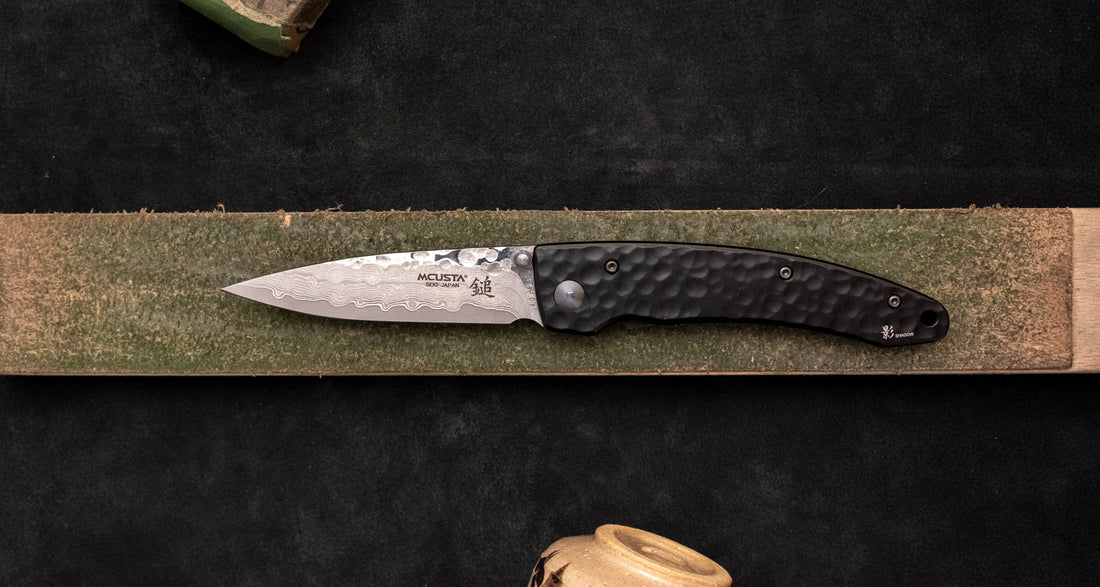 Mcusta Forge Shadow Damascus Pocket Knife [MC-0114BD]