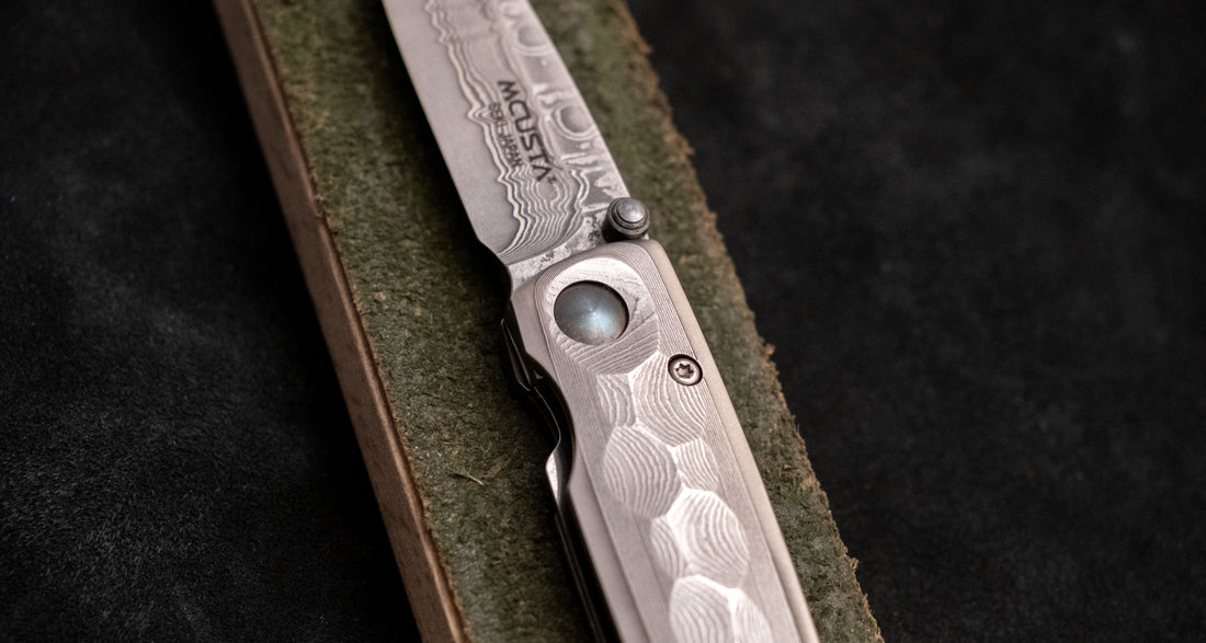 Mcusta Manual Tsuchi Damascus Pocket Knife [MC-0034D]