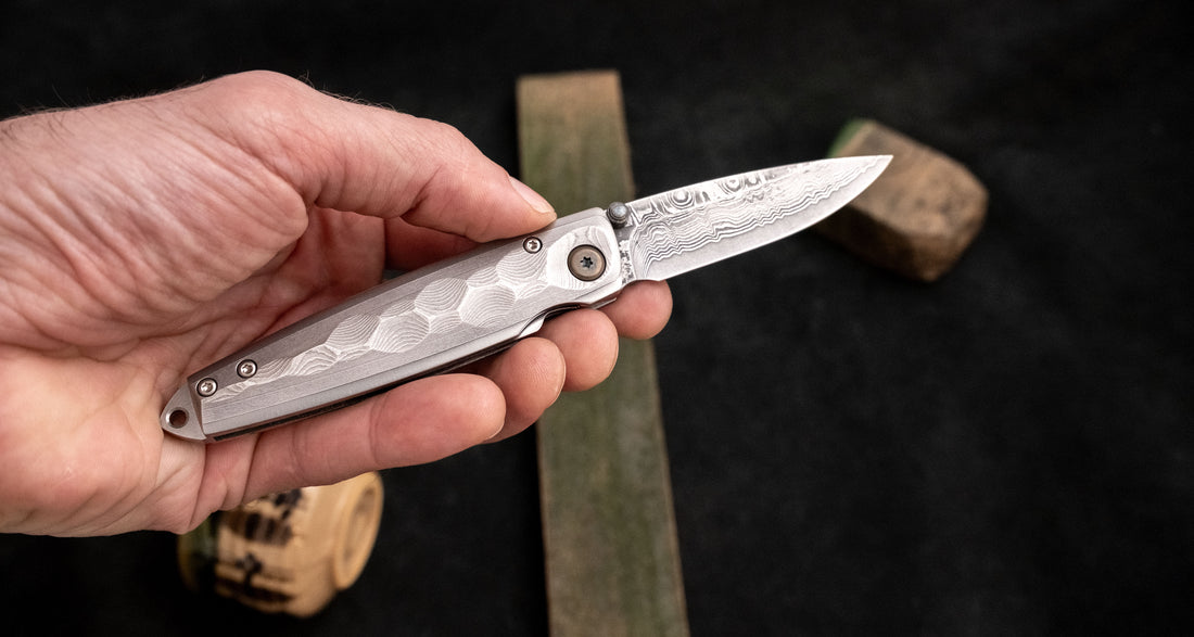 Mcusta Manual Tsuchi Damascus Pocket Knife [MC-0034D]