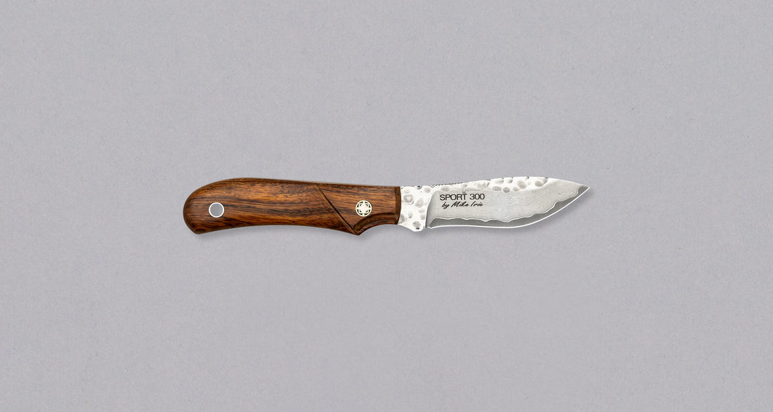 Mcusta Mike Irie Sport 300 Damascus VG-10 Core Ironwood Fixed Blade [MC-233DI]