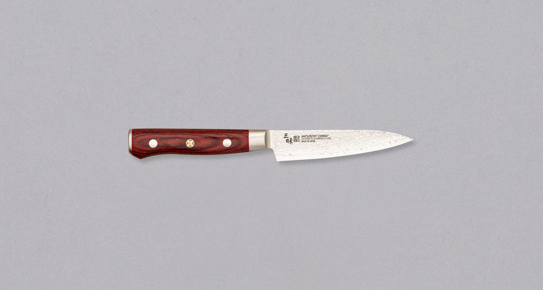 Mcusta Petty Damascus Flame 110 mm