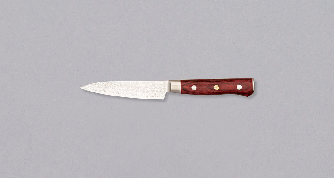 Mcusta Petty Damascus Flame 110 mm