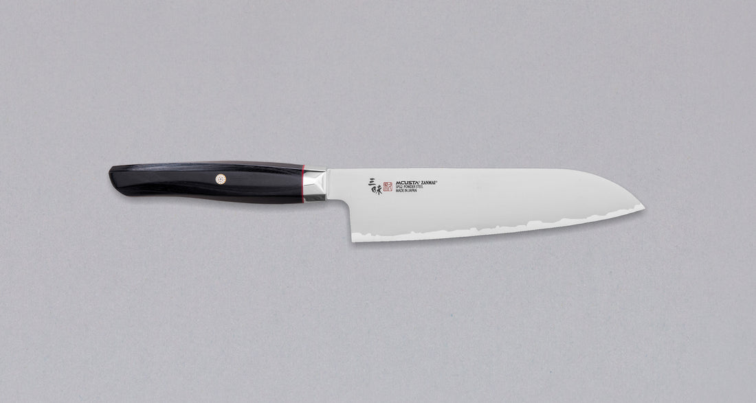 Mcusta Santoku Revolution Black 180 mm