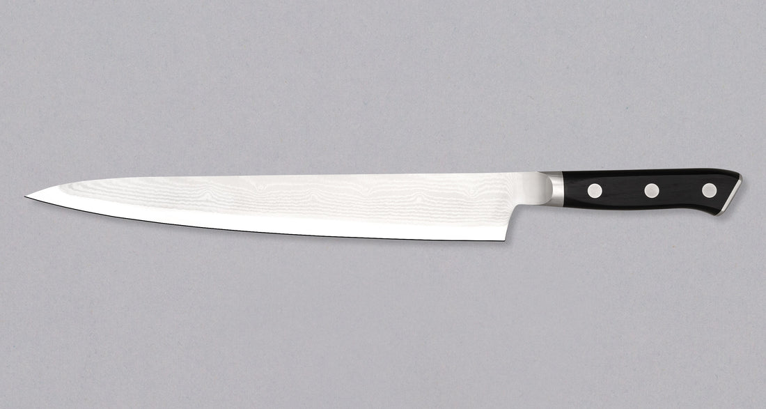 Mcusta Slicer Damascus D Classic Black 270 mm