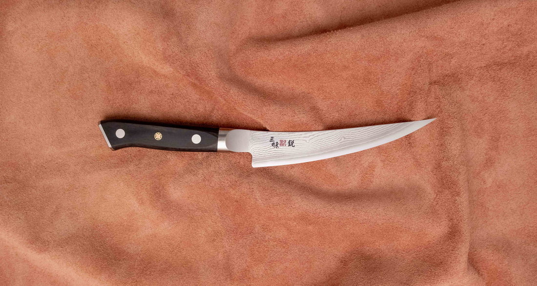 Mcusta Boning VG-10 Black Damascus 165 mm