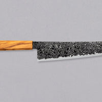 Hatsukokoro Mercury Kiri-Gyuto Kurozome Damascus 210 mm [Mono Olivewood]