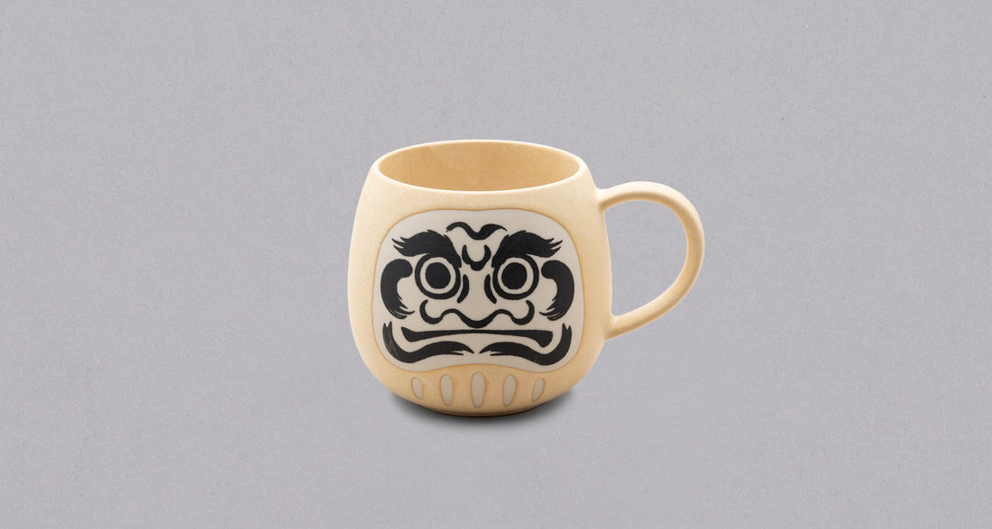 Mino japanska šalica Daruma [bež]