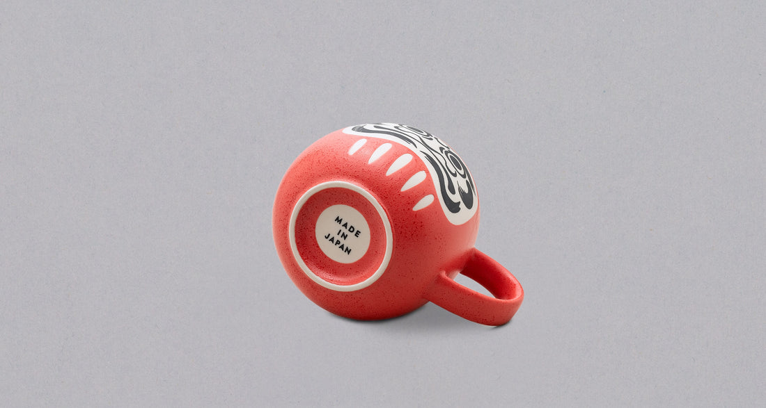 Mino japanska šalica Daruma [crvena]