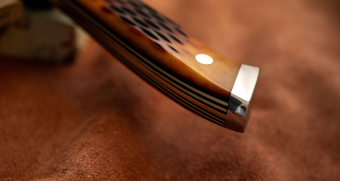 NENOX-S Gyuto Migaki 240 mm [Jigged Bone Amber]