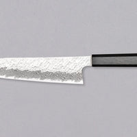 Nigara Gyuto VG-10 Damascus Tsuchime višenamjenski je japanski kuhinjski nož pogodan za pripremu mesa, ribe i povrća. Jezgra od nehrđajućeg čelika VG-10 garancija je za  dugotrajnu oštrinu i minimalno održavanje. Iznimne karakteristike i izgled noža nadopunjuje drška japanskog tipa (Wa), izrađena od luksuzne ebanovine.