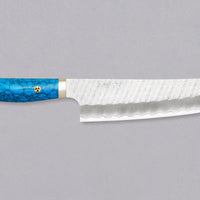 Nigara Kiri-Gyuto SG2 Migaki Tsuchime Turquoise 210 mm [plava]