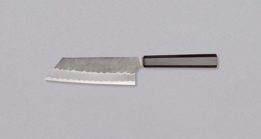Nigara Kiritsuke-Nakiri Aogami Super Migaki Tsuchime 180 mm