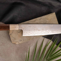 ZDP-189 Gyuto Damascus Snake Blond Buffalo 240 mm [limited]