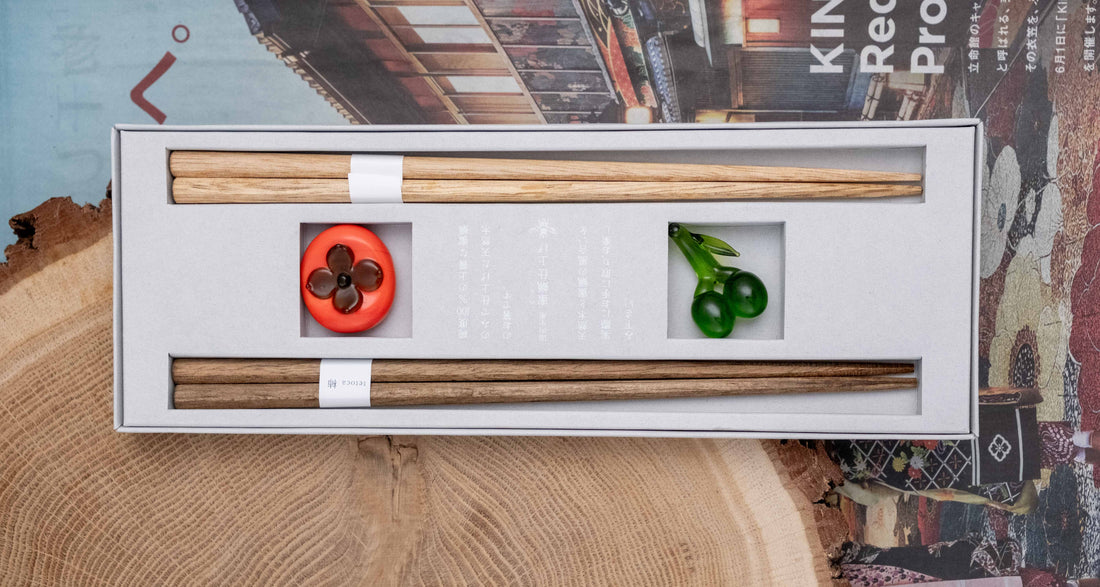 KURABI Mino set zdjelica i štapića za jelo – japanska keramika Yusai