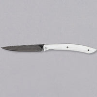 Saji sklopivi nož za odreske SG2 Damascus 100 mm [White Micarta]