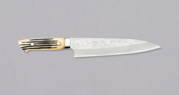 Saji Gyuto SRS13 Stag Bone 210 mm