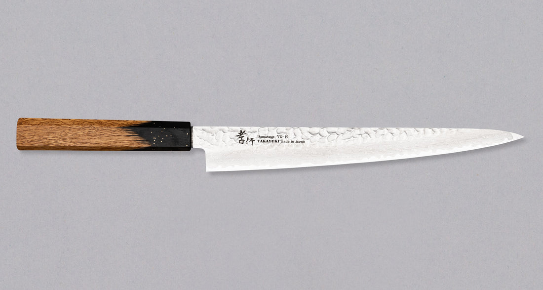 Sakai Takayuki Kokushin Slicer VG-10 Damascus 240 mm