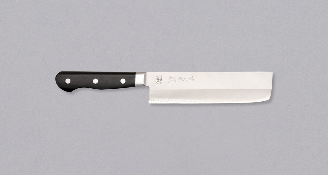 Seki Kotetsu Nakiri VG-10 Migaki 165 mm [black pakkawood]