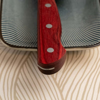Seki Kotetsu Nakiri VG-10 Migaki 165 mm [red pakkawood]