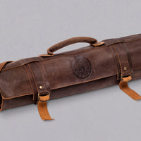 SharpEdge kožna torba za noževe - smeđa [10 džepova]