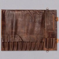 SharpEdge kožna torba za noževe - smeđa [10 džepova]