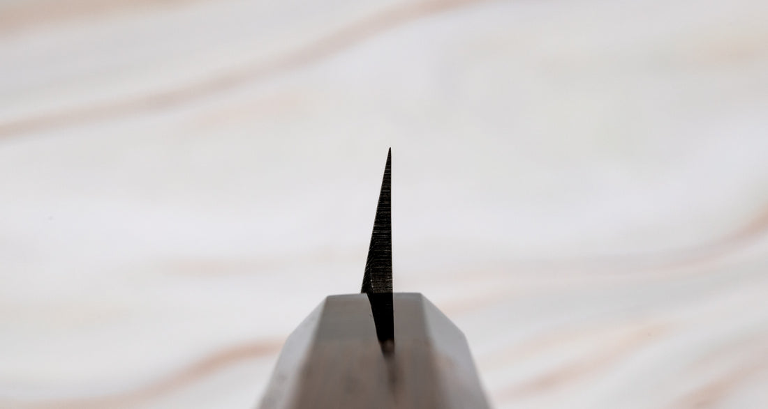 Shirasagi Kiritsuke Yanagiba Aogami #2 Kuro-uchi 240 mm [Wenge]