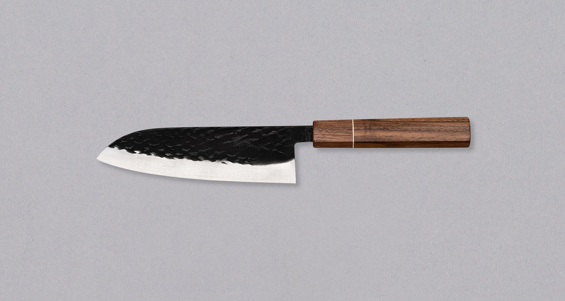 Tadafusa Santoku SLD Hammered Kuro-uchi 165 mm
