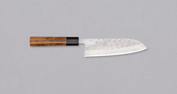 Tadafusa Santoku SLD Polished Hammered 165 mm