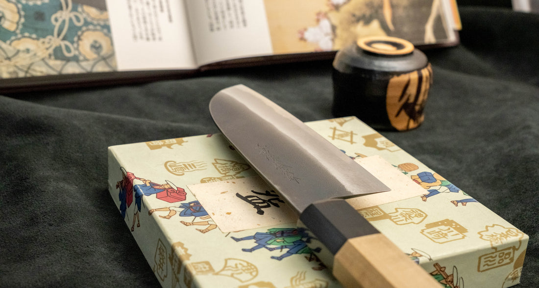 Tojiro Atelier Santoku Shirogami #2 Kuro-uchi 140 mm