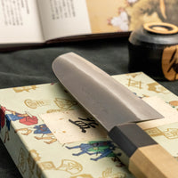 Tojiro Atelier Santoku Shirogami #2 Kuro-uchi 140 mm