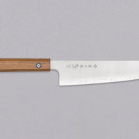 Tojiro Kiritsuke Gyuto Reppu SG2 210 mm nož s elegantnim migaki finišom i zaobljenim trbuhom za svestrane zadatke u kuhinji.