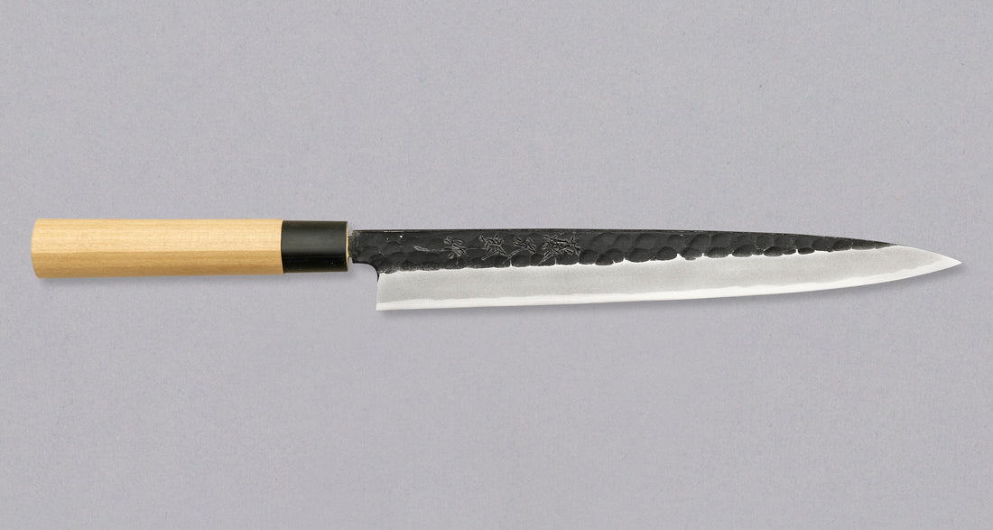 Tojiro Yanagiba Shirogami Hammered Kuro-uchi 270 mm