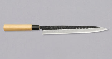 Tojiro Yanagiba Shirogami Hammered Kuro-uchi 270 mm