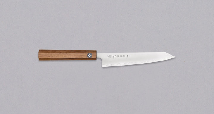 Tojiro Petty Reppu SG2 150 mm nož s vrhunskim SG2 praškastim čelikom i drškom od tikovine, idealan za precizno rezanje i manje kuhinjske zadatke.