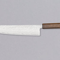 Tsunehisa Gyuto AUS-10 Nami 240 mm višenamjenski je japanski kuhinjski nož, prikladan za pripremu mesa, ribe i povrća. Izvrstan je odabir za sve one koji traže nož s malo dužom oštricom koji će bez poteškoća razrezati veće komade mesa ali iskazat će se i kao slicer nož. AUS-10 je nehrđajući čelik s finom oštrinom.