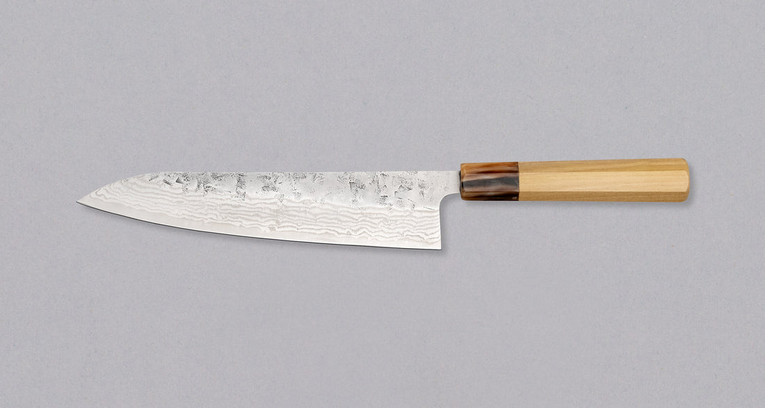 Tsunehisa Gyuto Swedish Steel Damascus Washiji 210 mm