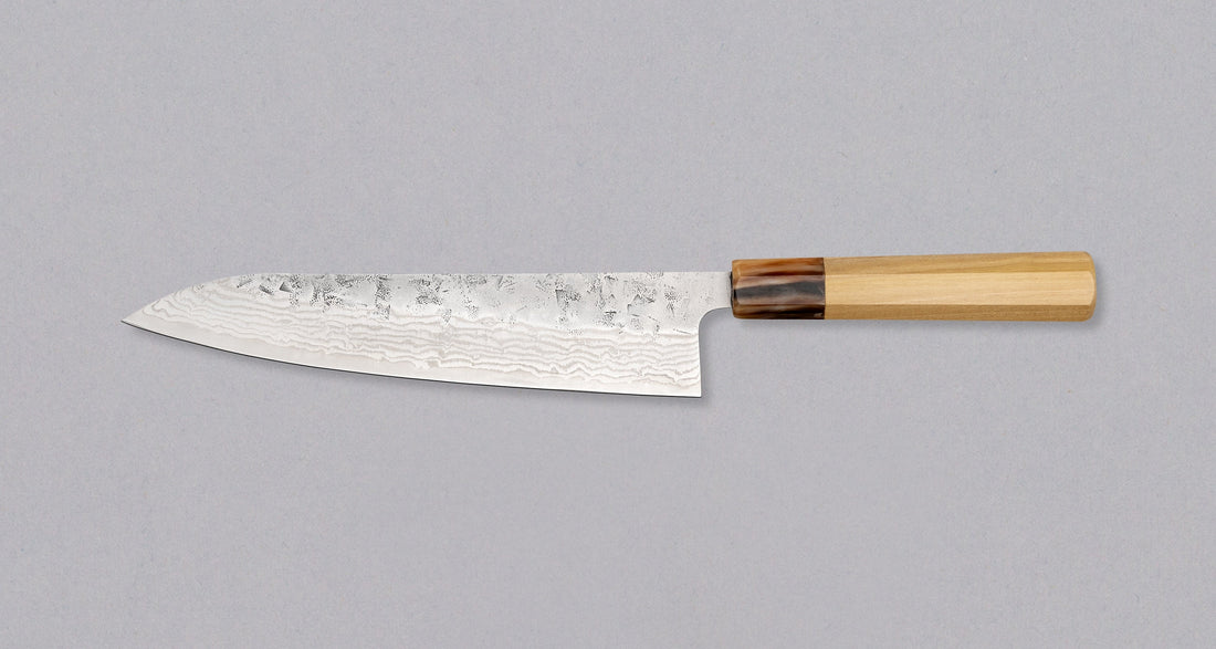 Tsunehisa Gyuto Swedish Steel Damascus Washiji 210 mm