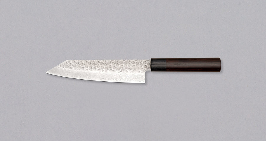 Tsunehisa Kiri-Santoku VG-10 Damascus Tsuchime 180 mm