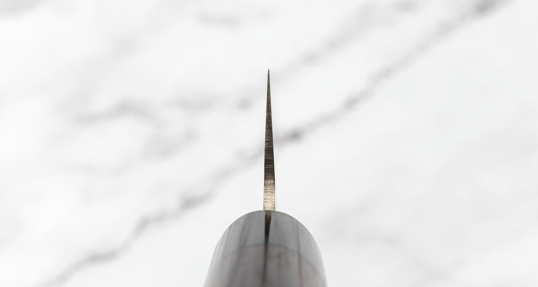 Tsunehisa Kiri-Santoku VG-10 Damascus Tsuchime 180 mm