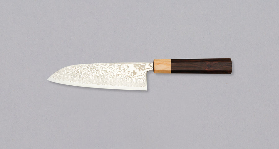 Tsunehisa Santoku SLD Damascus 165 mm [Palisandar - Cedrovina]