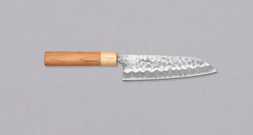 Tsunehisa Santoku Shirogami #2 Cherry 170 mm_1